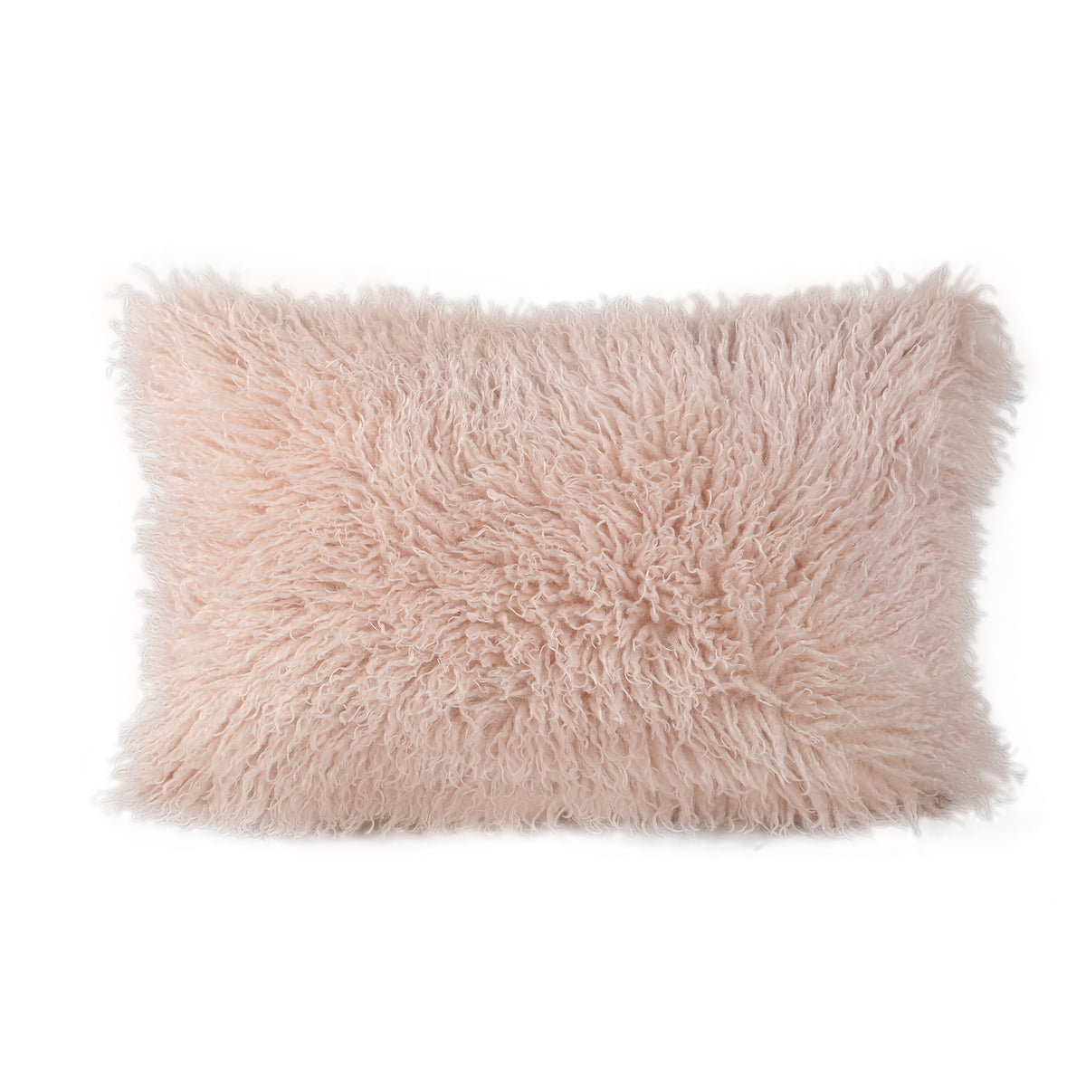Rexx Beige Faux Sheepskin Cushion Rectangle PTMD