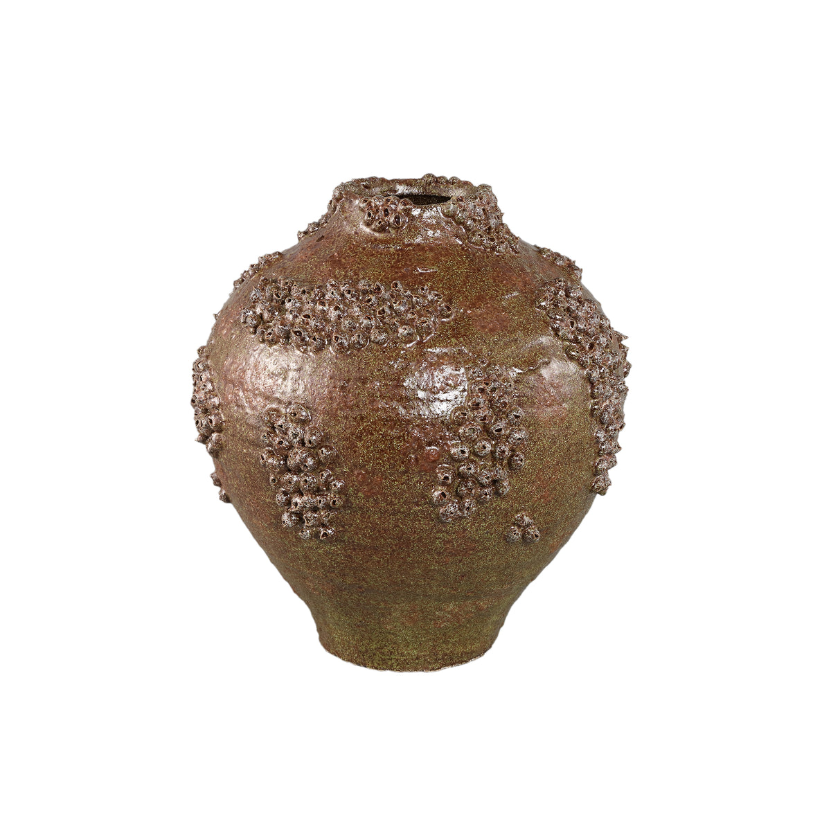 Deisy Vase Green Ceramic Coral Finish Large PTMD