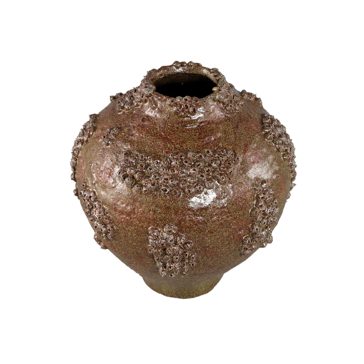 Deisy Vase Green Ceramic Coral Finish Large PTMD