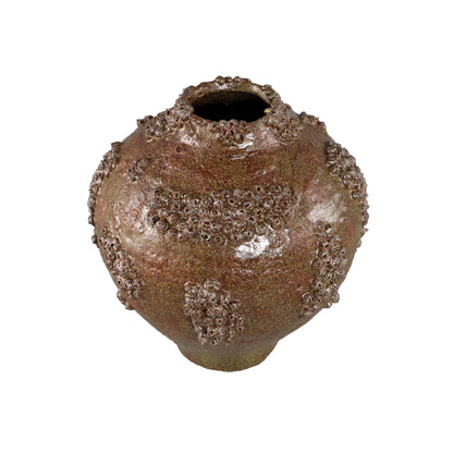 Deisy Vase Green Ceramic Coral Finish Large PTMD
