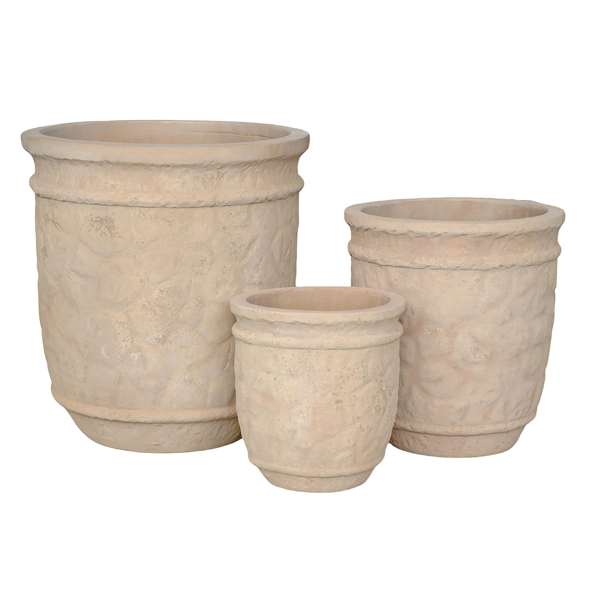 Terracotta Flower Pots Kendra Set of 3 PTMD