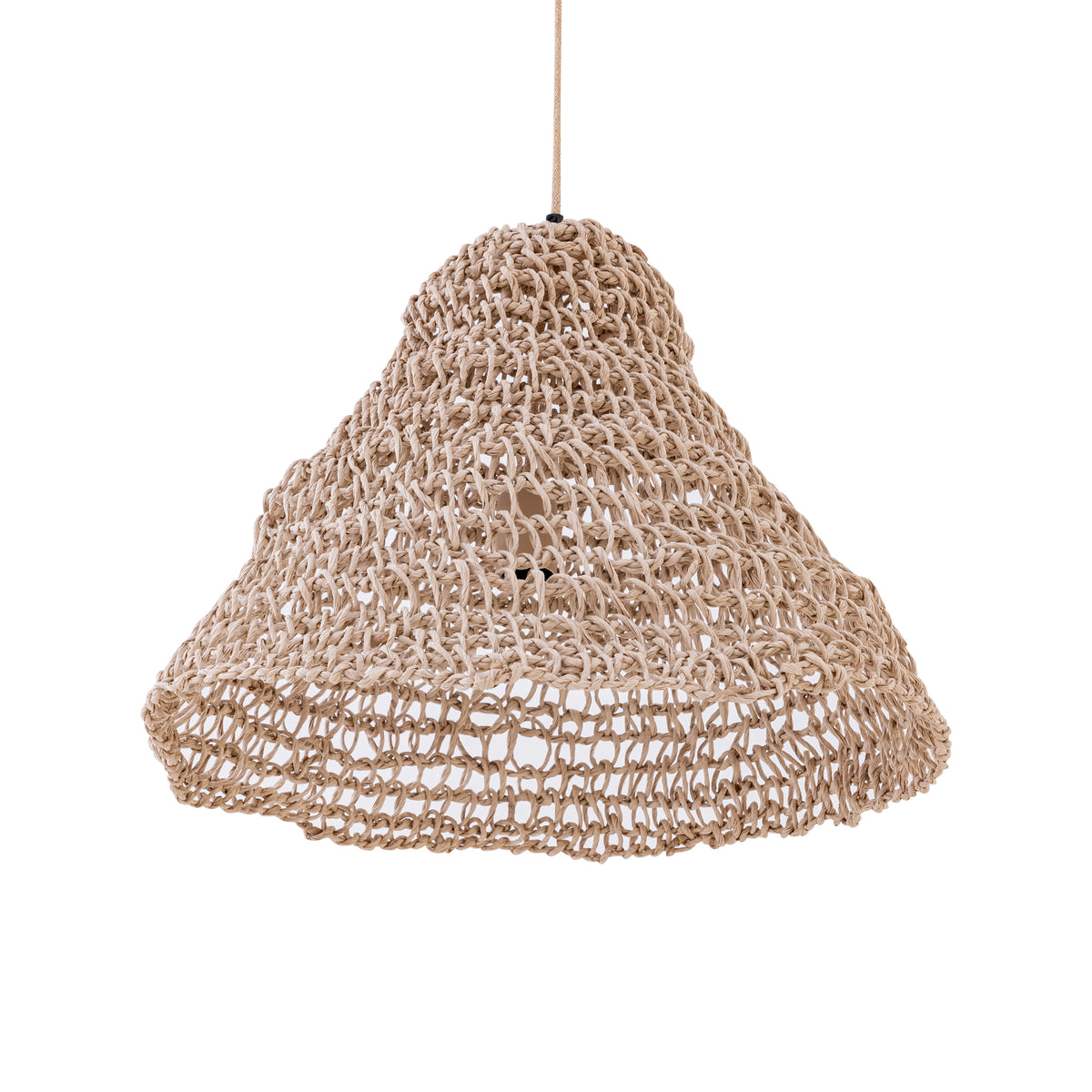 Dayo Pendant Light Natural Paper Rope Open Round PTMD