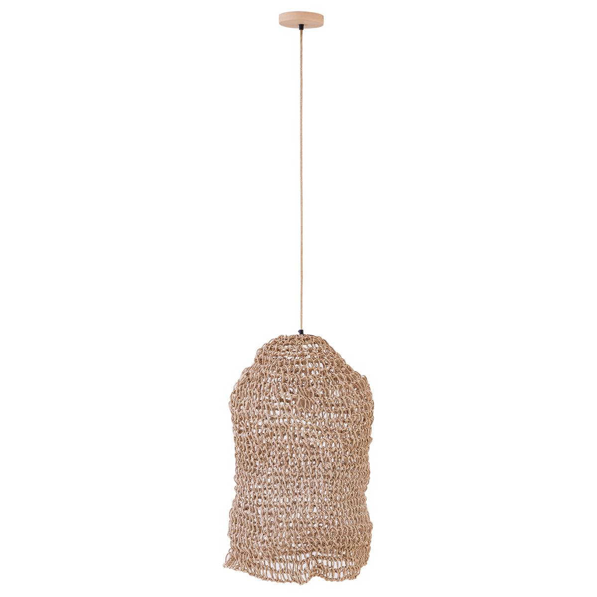 Dayo Pendant Light Natural Paper Rope Open Long PTMD