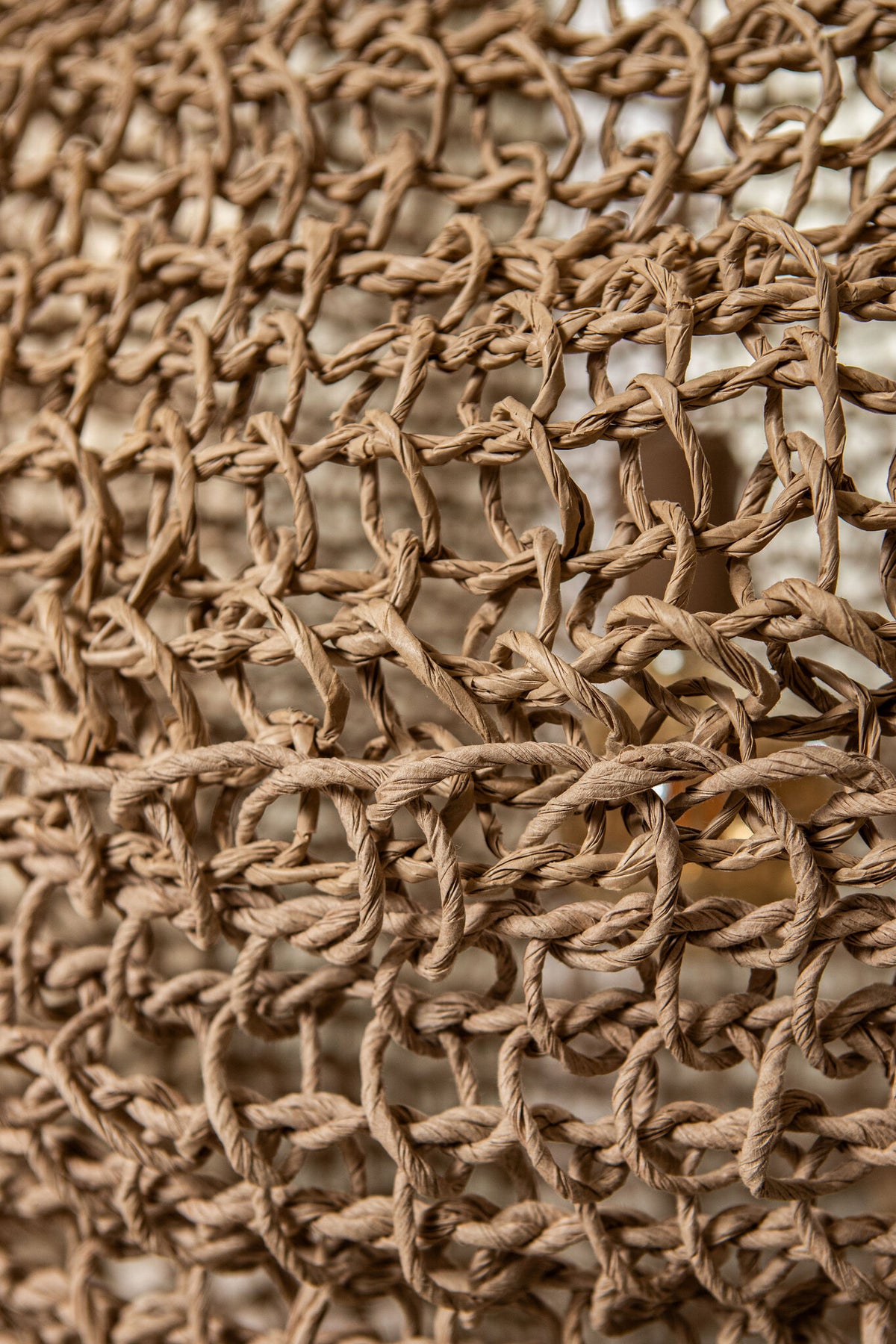 Dayo Pendant Light Natural Paper Rope Open Long PTMD