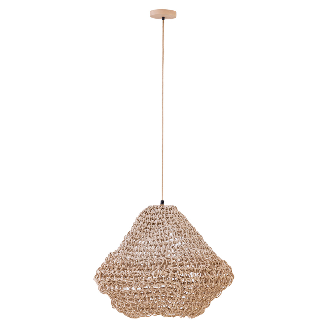 Dayo Pendant Light Natural Paper Rope Closed Ball Small PTMD