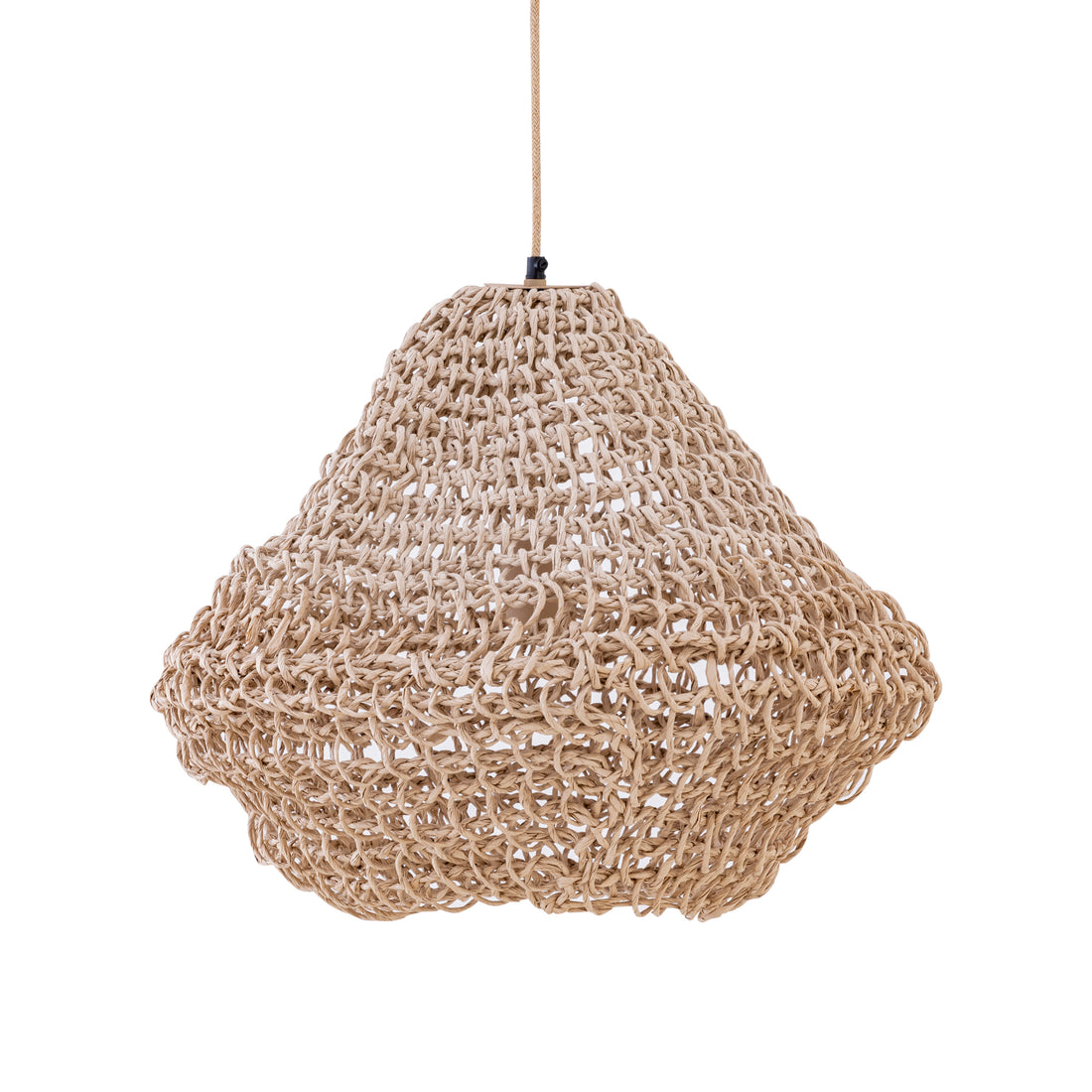 Dayo Pendant Light Natural Paper Rope Closed Ball Small PTMD