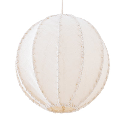 Myka Cream Jute Pendant Light Globe-shaped Large PTMD