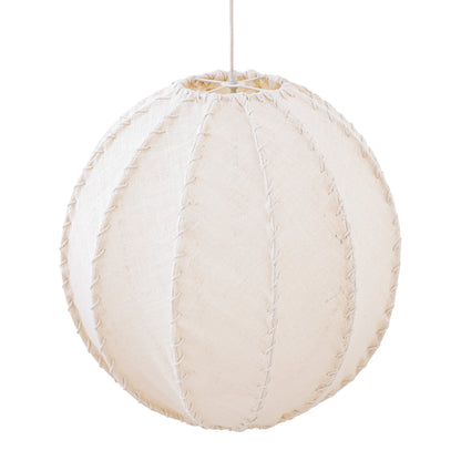 Myka Cream Jute Pendant Light Globe-shaped Large PTMD