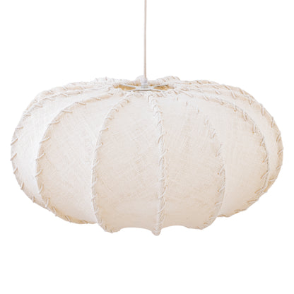 Pendant Light Myka Cream Jute Flat Round Large PTMD