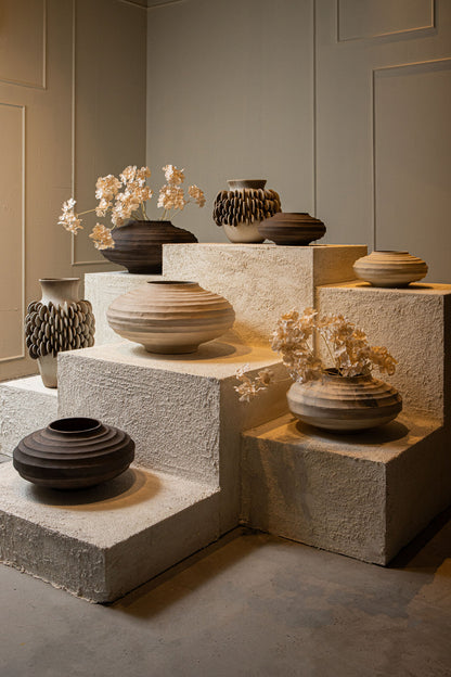 Kody Beige Stone Wash casted alu ribbed pot S PTMD