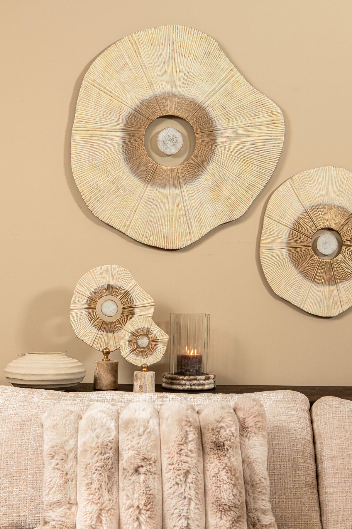 Kody Beige Stone Wash casted alu ribbed pot S PTMD