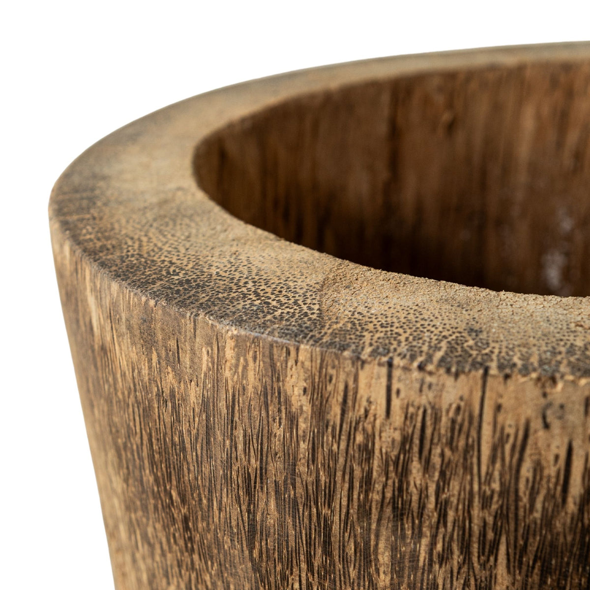 Palm Wood Pot Jamez Luxury Small PTMD
