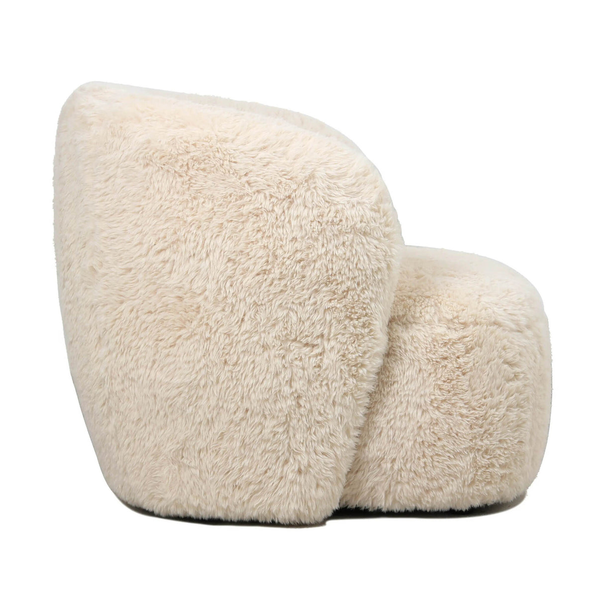 Armchair Aphrodite Small Beige Faux Suede PTMD