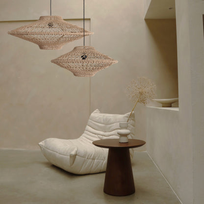 Raw Materials Corda Rope Pendant Light Natural Set of 2