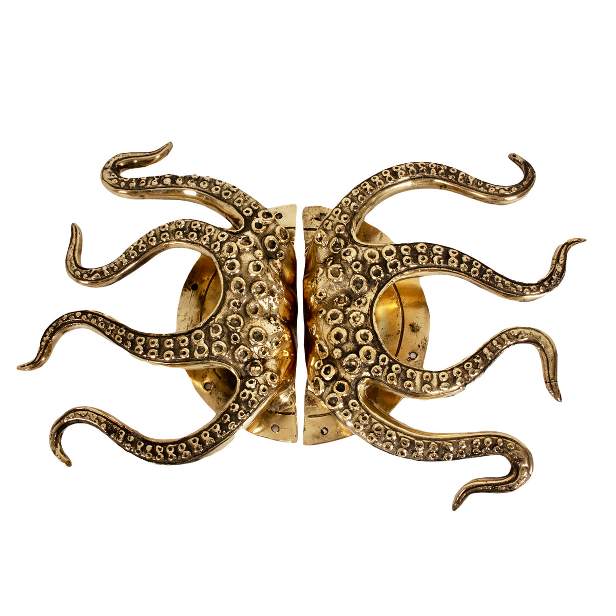 Unique Brass Octopus Door Knob Set of 2 Pole to Pole