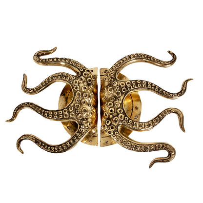 Unique Brass Octopus Door Knob Set of 2 Pole to Pole