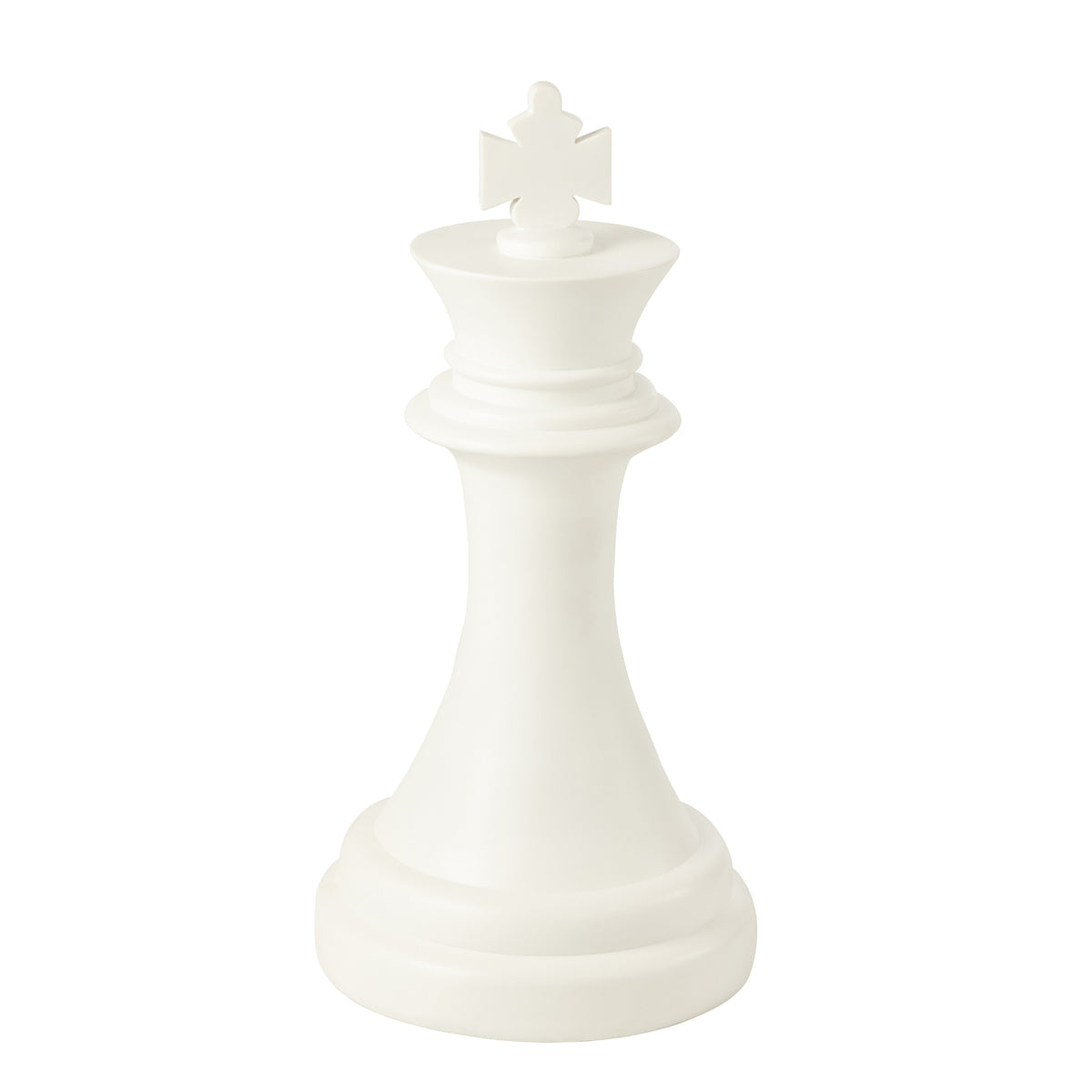 Large Chess Piece White King J-Line