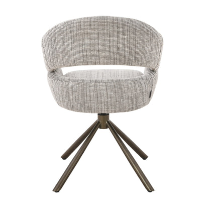 MUST Living Clooney Beige Swivel Dining Chair