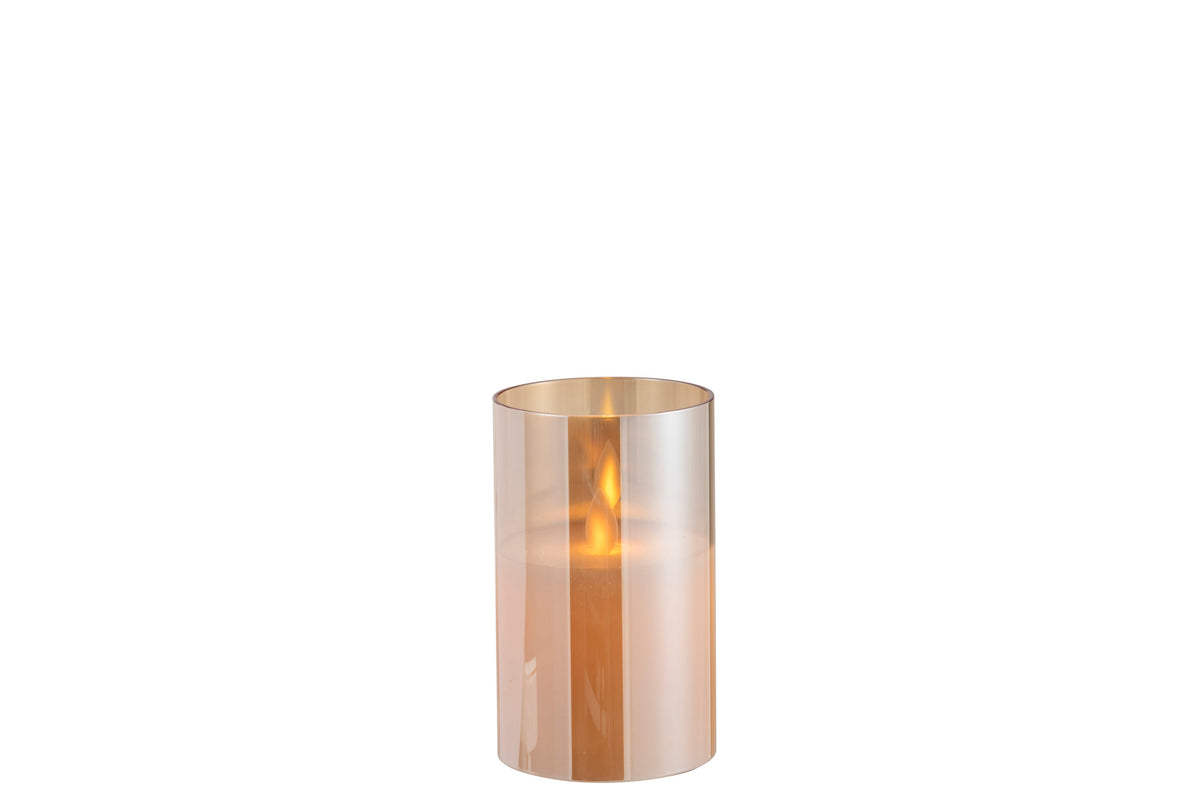 LED Lamp Blinking Glass Gold Small