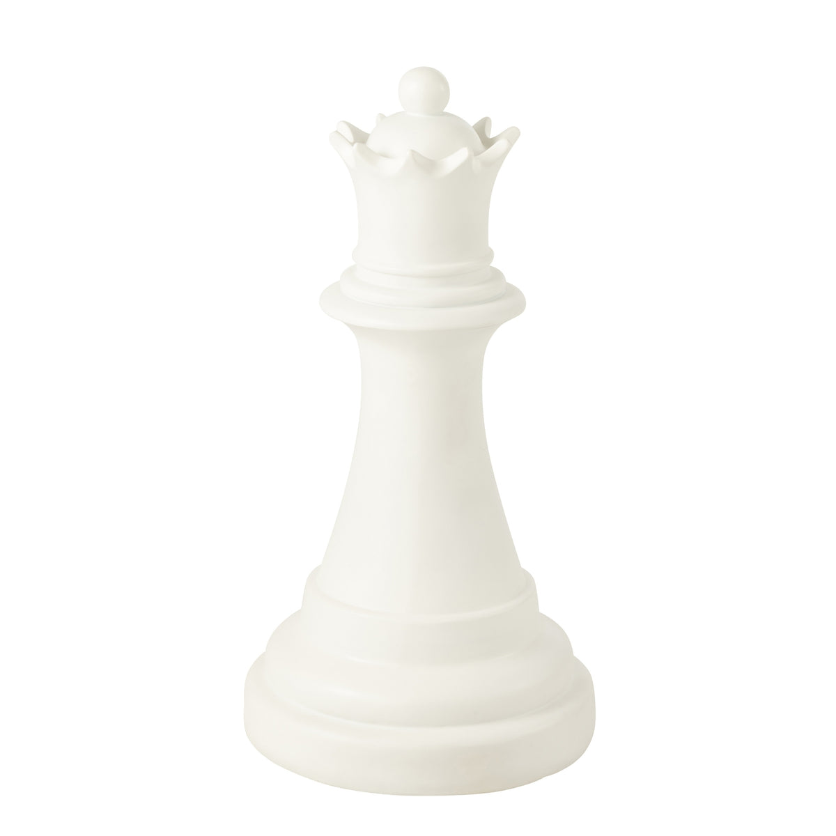 Large Chess Piece Queen White J-Line