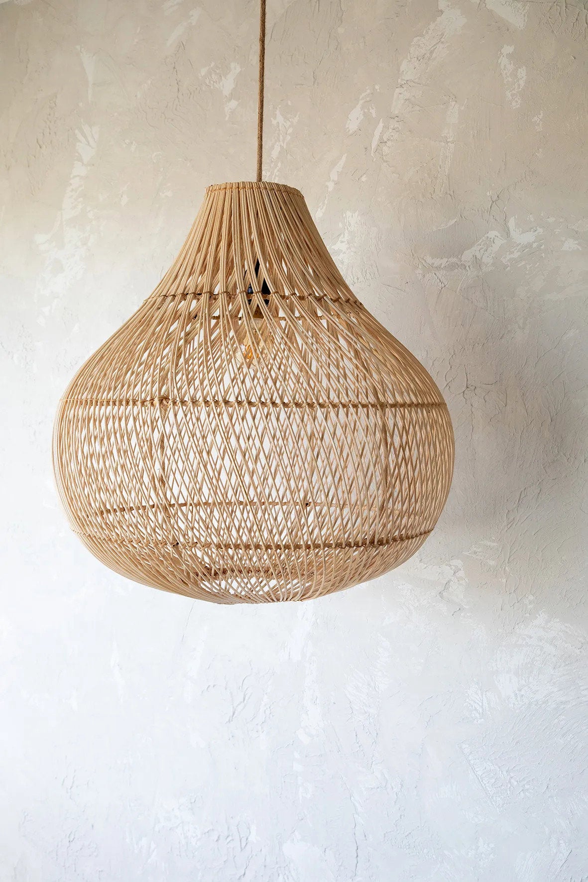 The Bottle Pendant Light - Natural - Medium Bazar Bizar