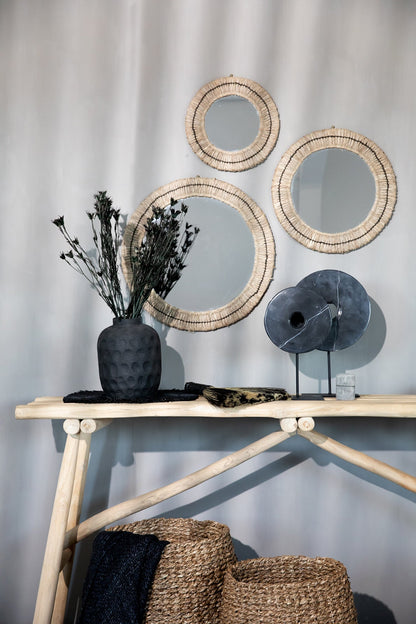 The Marble Disc On Stand Black Large Bazar Bizar