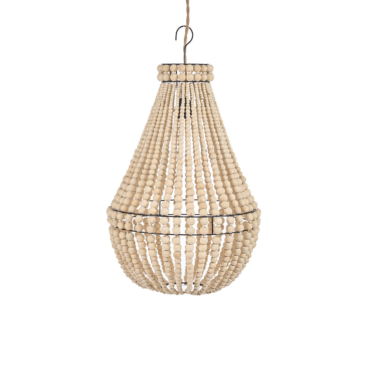 Chandelier Teardrop Natural Medium Bazar Bizarre