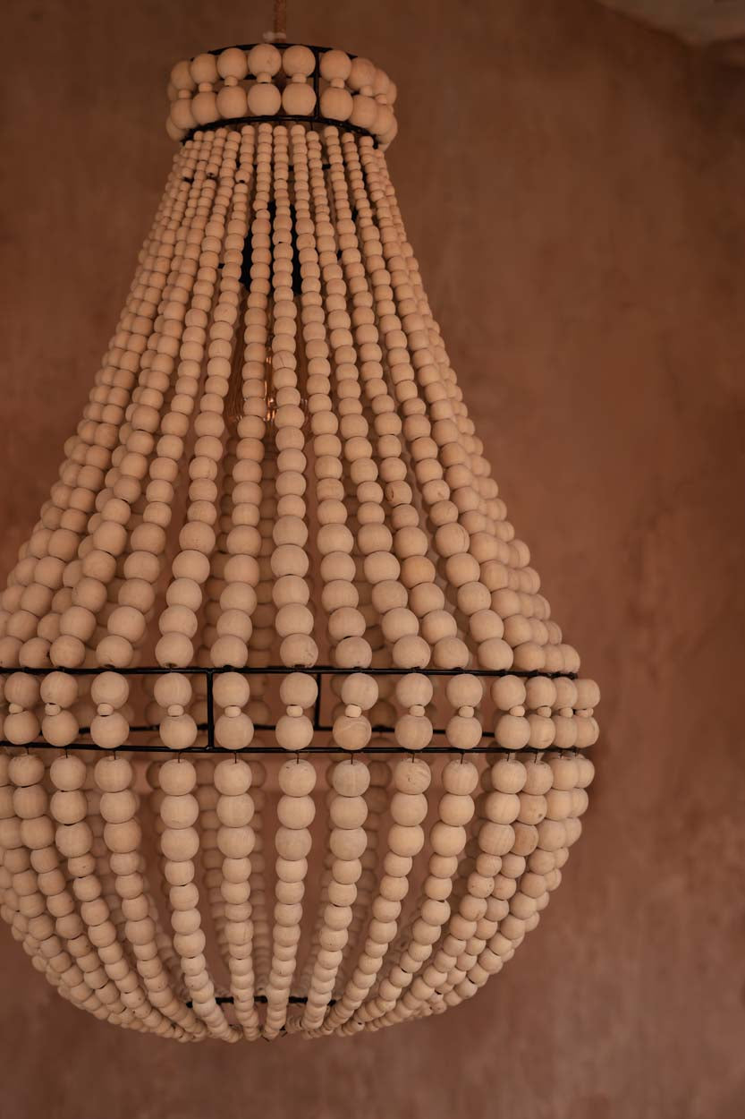 Chandelier Teardrop Natural Medium Bazar Bizarre