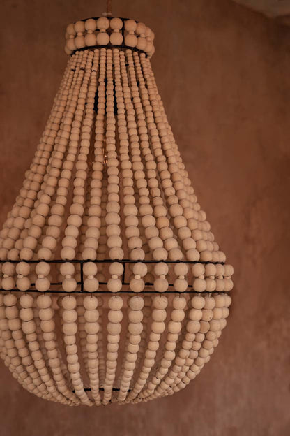 Chandelier Teardrop Natural Medium Bazar Bizarre
