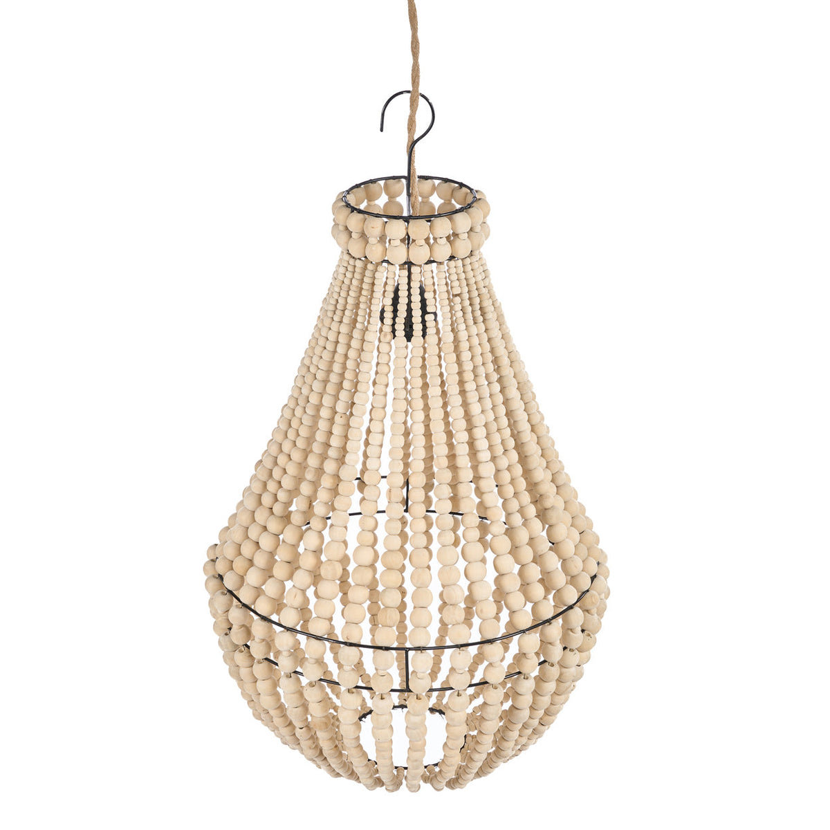 Chandelier Teardrop Natural Medium Bazar Bizarre
