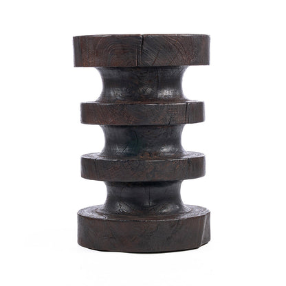 The Mocha Rings Side Table Dark Walnut Bazar Bizarre