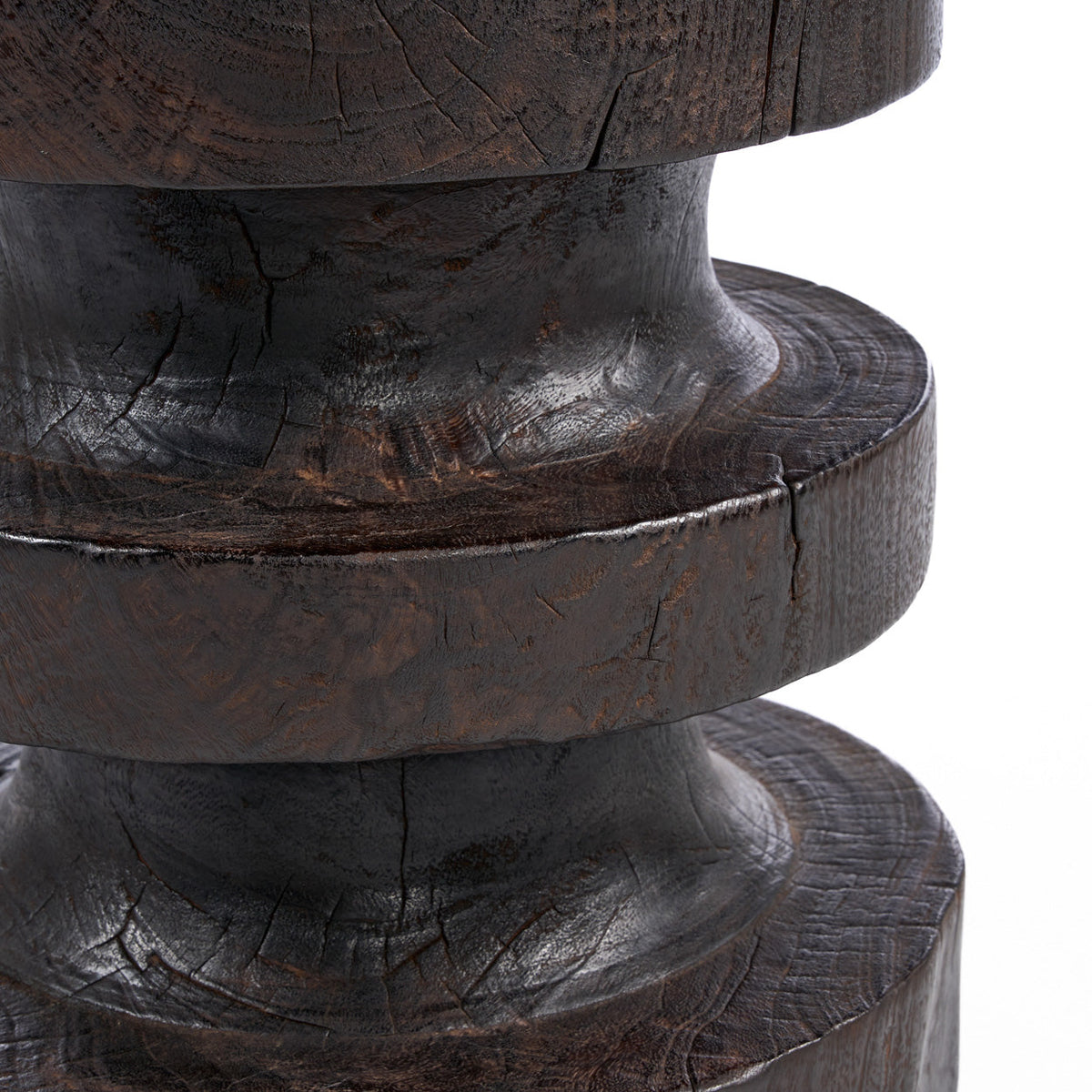 The Mocha Rings Side Table Dark Walnut Bazar Bizarre
