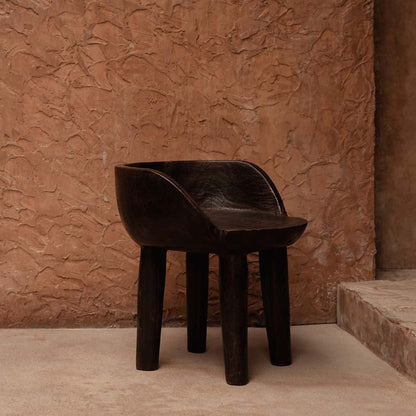 The Sit Happens Low Chair - Dark Walnut Bazar Bizar