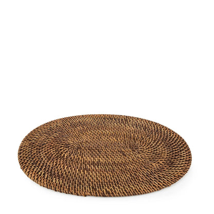 The Colonial Oval Placemat Natural Brown Bazar Bizarre