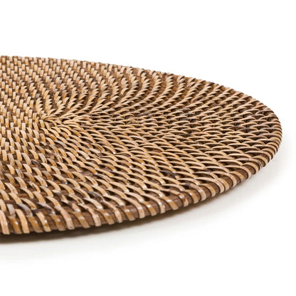 The Colonial Oval Placemat Natural Brown Bazar Bizarre