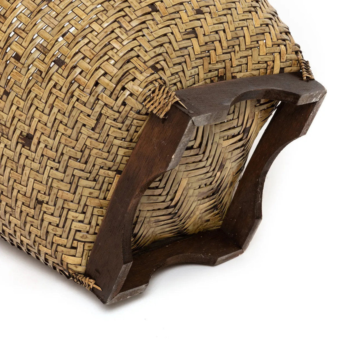The Colonial Storage Basket Brown Medium Bazar Bizar