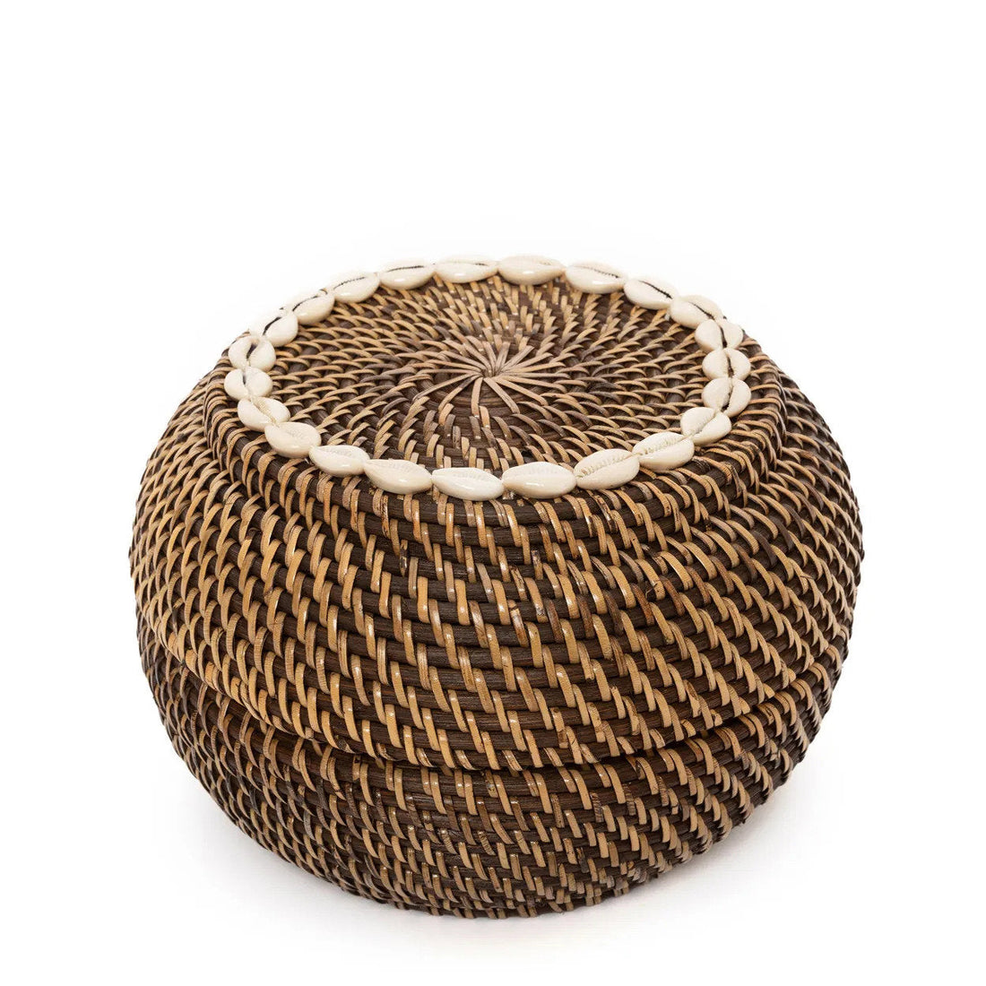 The Colonial Peek-a-Boo Basket Natural Small Brown Bazar Bizar