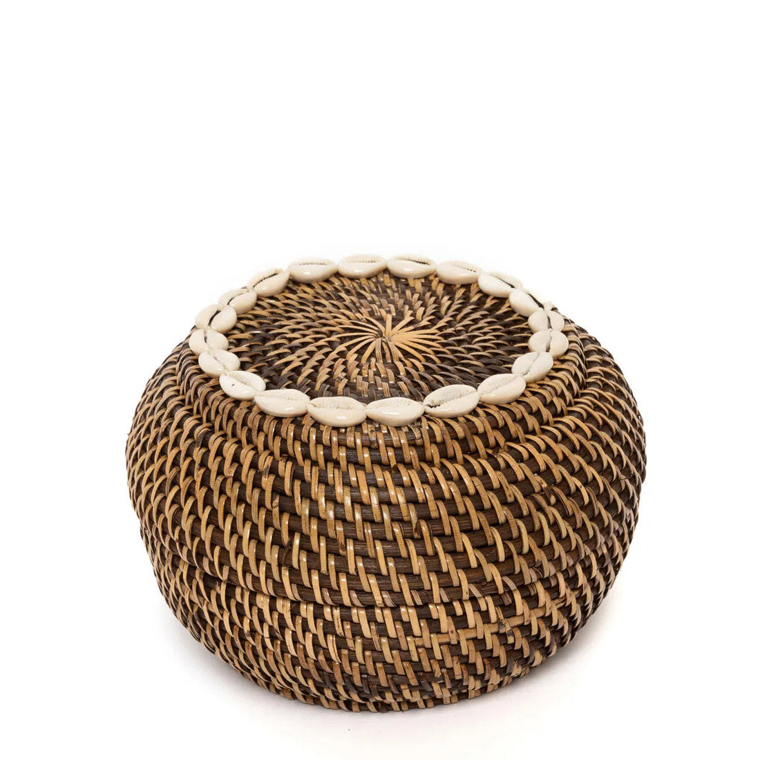 The Colonial Peek-a-Boo Basket Natural Medium Brown Bazar Bizarre