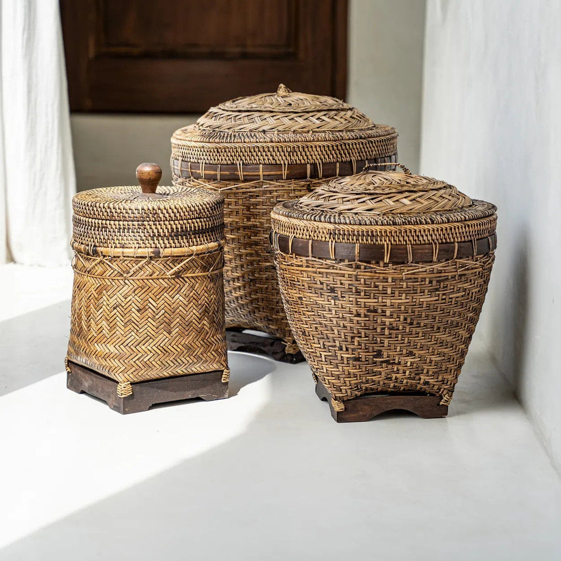 The Bathroom Basket - Natural Brown Bazar Bizar