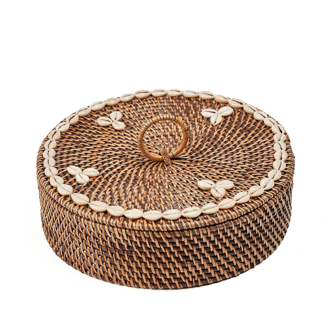 The Rattan Cubby Organizer Natural Brown Bazar Bizar