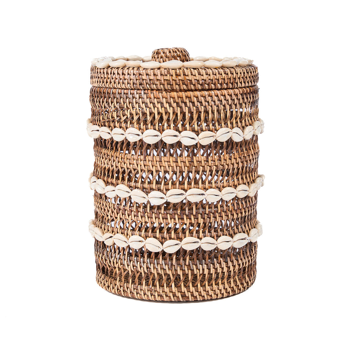 The Shell Storage Basket - Natural Brown Bazar Bizar