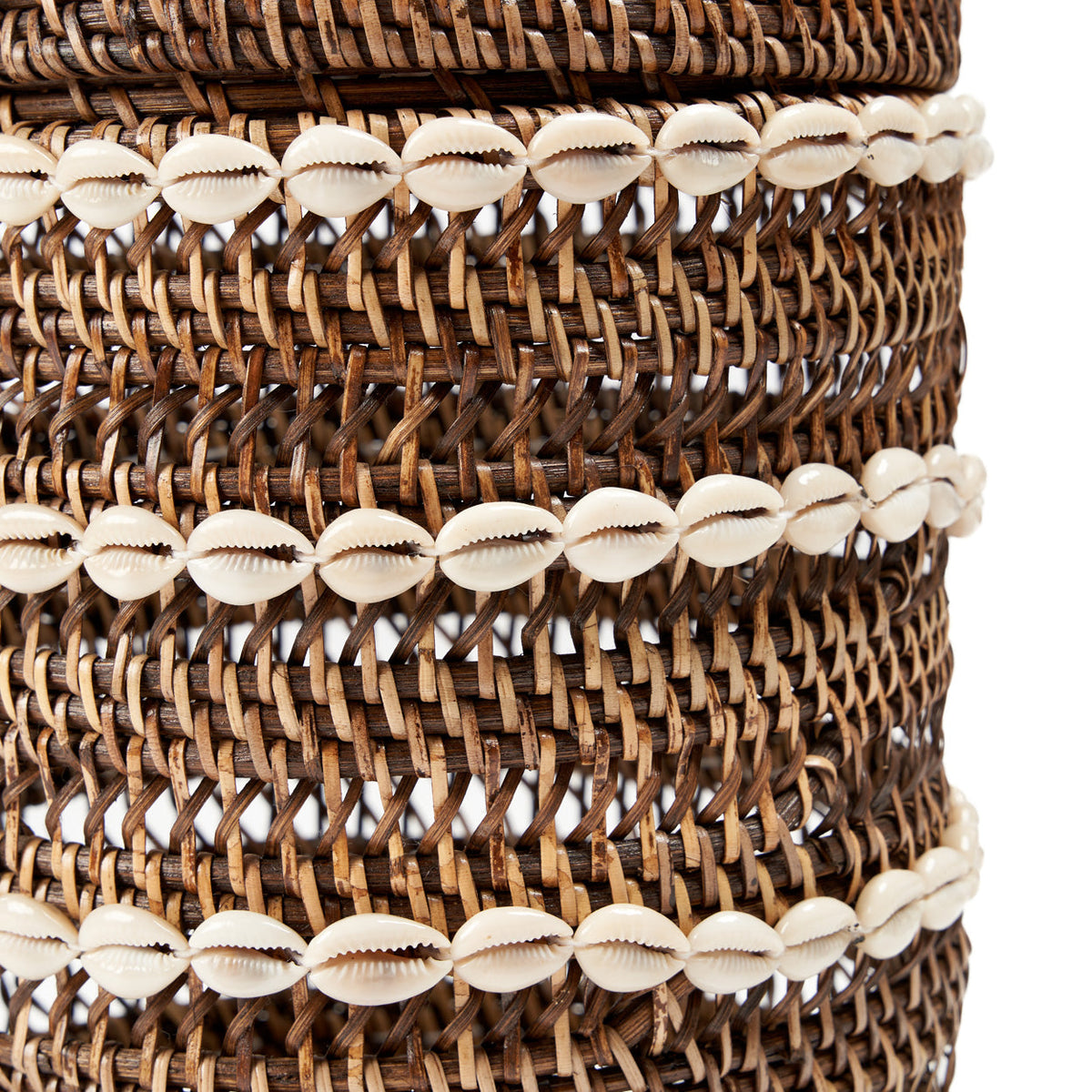 The Shell Storage Basket - Natural Brown Bazar Bizar