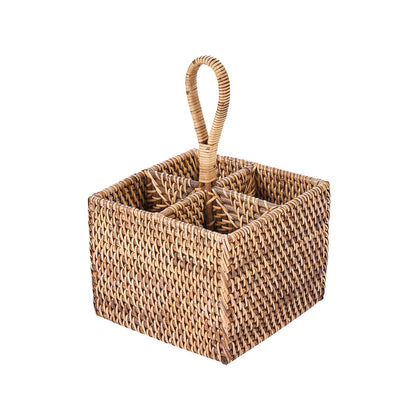 The Rattan Cutlery Holder N°4 Natural Brown Bazar Bizar