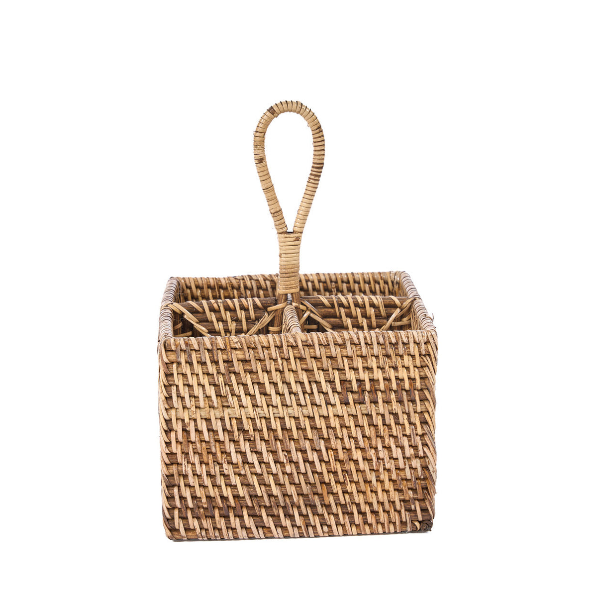 The Rattan Cutlery Holder N°4 Natural Brown Bazar Bizar