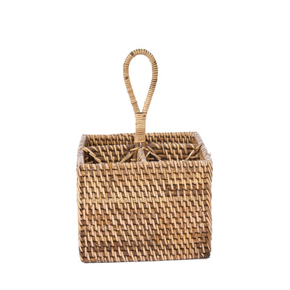 The Rattan Cutlery Holder N°4 Natural Brown Bazar Bizar