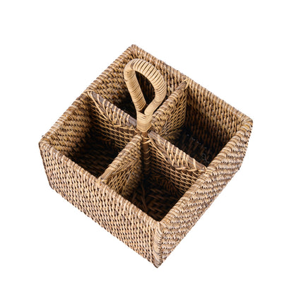 The Rattan Cutlery Holder N°4 Natural Brown Bazar Bizar