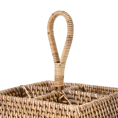 The Rattan Cutlery Holder N°4 Natural Brown Bazar Bizar