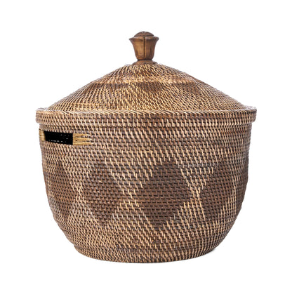 De Opberg Crown Basket Natural Brown Bazar Bizar