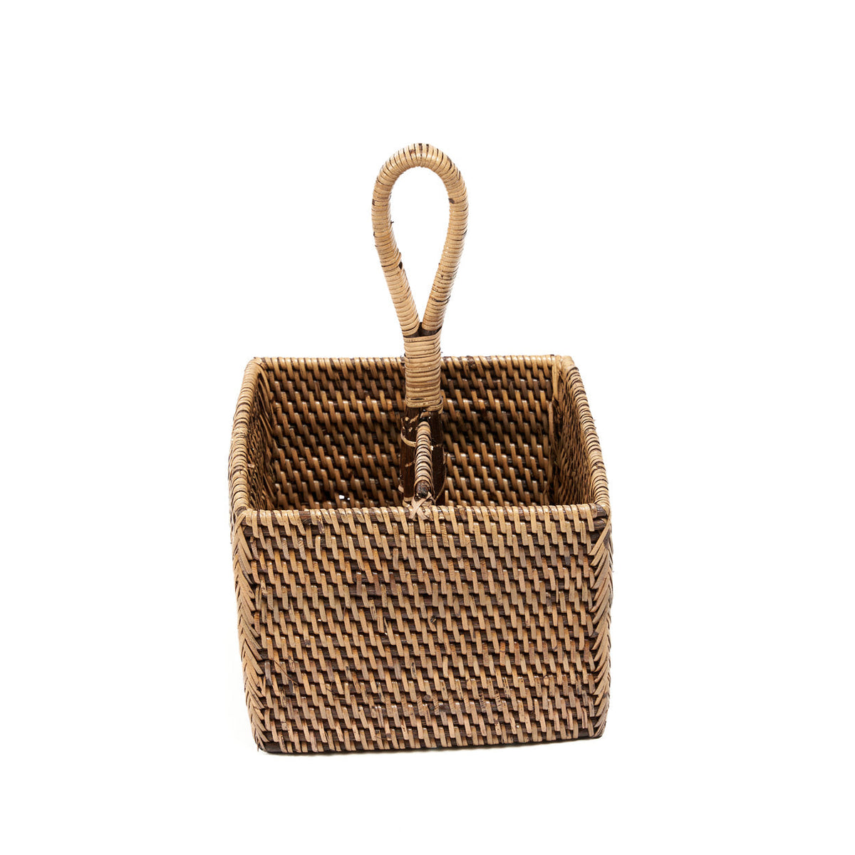 The Rattan Cutlery Holder N°2 Natural Brown