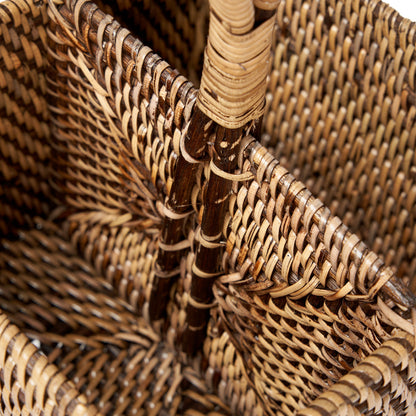 The Rattan Cutlery Holder N°2 Natural Brown